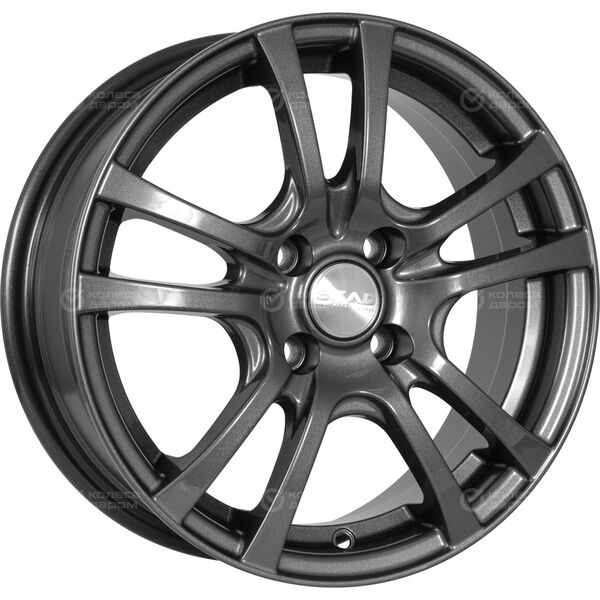 Колесный диск СКАД Дели  6xR15 5x100 ET38 DIA57.1 (уценка) черно-серый цвет с перламутровыми оттенками в Казани