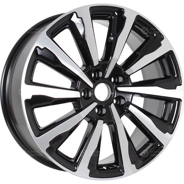 Колесный диск СКАД Астер  8xR18 5x114.3 ET35 DIA60.1 черный глянцевый с полированной лицевой поверхностью в Казани
