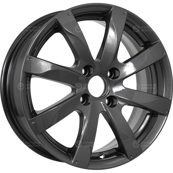 Колесный диск КиК Джемини  6xR15 4x100 ET45 DIA67.1 насыщенный темно-серый полностью полированный в Казани