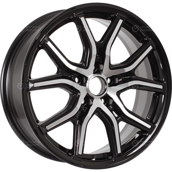Колесный диск iFree Страйк  6.5xR17 5x114.3 ET37 DIA66.6 чёрный глянцевый с полированной лицевой частью в Казани