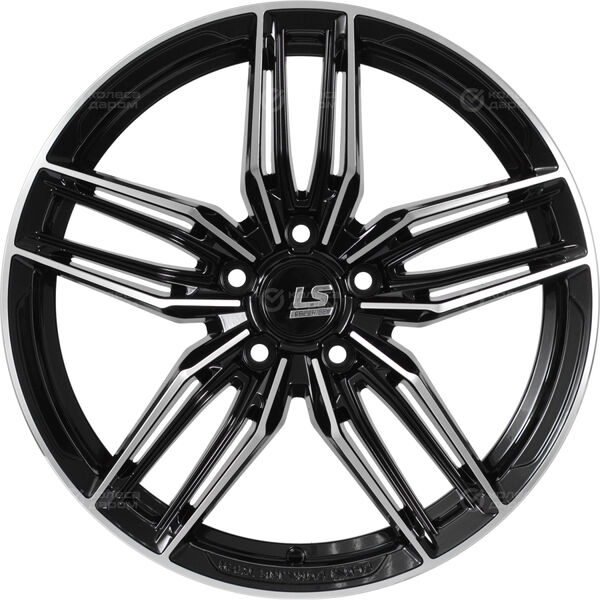 Колесный диск LS FlowForming LS RC54  8xR18 5x112 ET40 DIA66.6 черный полностью полированный в Казани