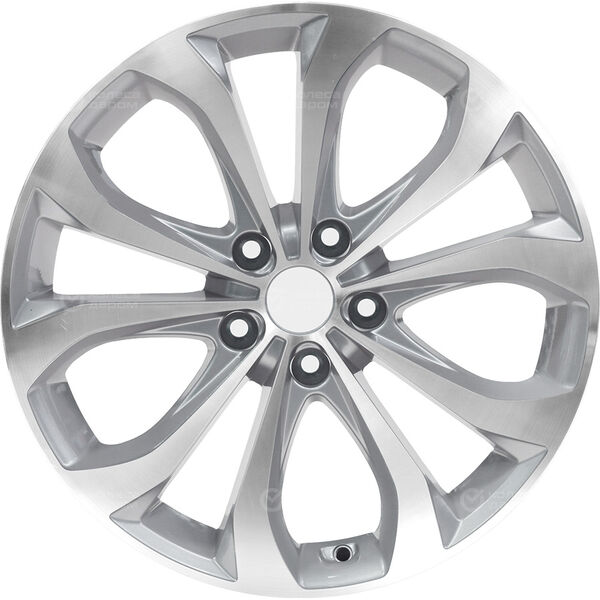 Колесный диск Replay Ki129  7xR17 5x114.3 ET43.5 DIA67.1 серебристый полностью полированный в Казани