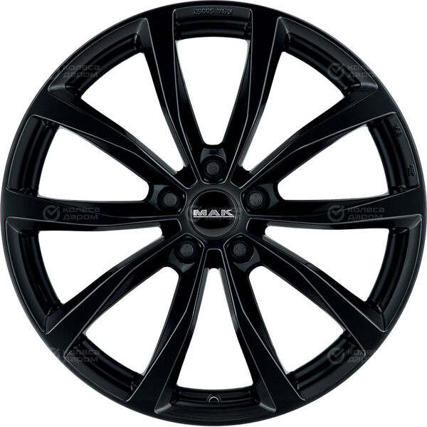Колесный диск MAK WOLF  8xR18 5x114.3 ET47 DIA76 чёрный глянцевый в Казани