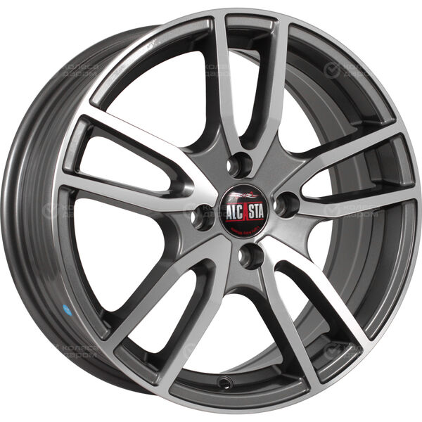 Колесный диск Alcasta M57  6.5xR16 5x114.3 ET46 DIA67.1 насыщенный темно-серый полностью полированный в Казани