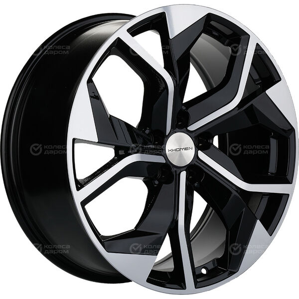 Колесный диск KHOMEN KHW2006 (Audi/VW)  8.5xR20 5x112 ET33 DIA66.6 глянцевый черный с полированной лицевой частью в Казани
