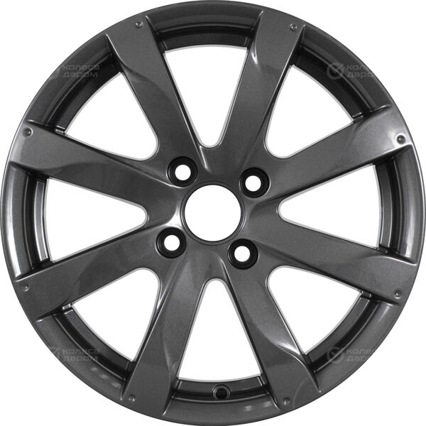Колесный диск КиК Джемини-оригинал  6xR15 4x100 ET45 DIA56.6 насыщенный темно-серый полностью полированный в Казани