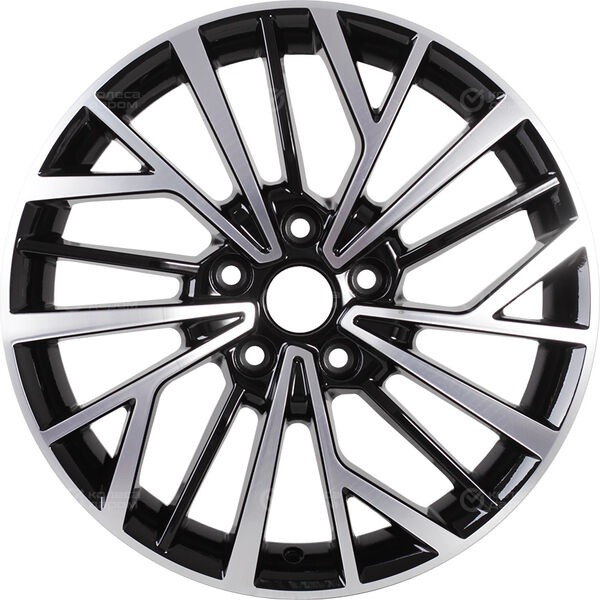 Колесный диск Carwel Токо 1717  7xR17 5x114.3 ET43.5 DIA67.1 чёрный глянцевый с полированной лицевой частью в Казани
