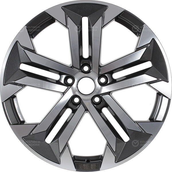 Колесный диск СКАД Premium Series КР015 (19_Jetour Dashing)  7.5xR19 5x108 ET38 DIA60.1 глянцевый черный с полированной лицевой частью в Казани