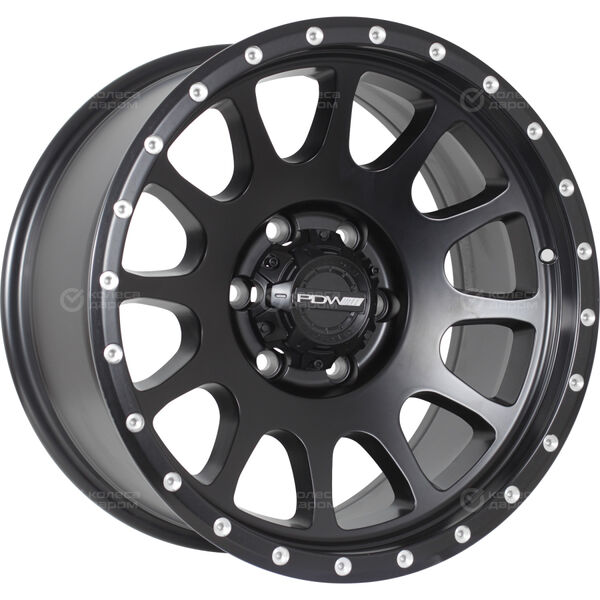 Колесный диск PDW M2  9.0xR17 5x150 ET0 DIA110.1 черный матовый с гравировкой в Казани