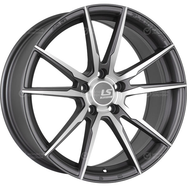 Колесный диск LS FlowForming LS RC35  8xR18 5x114.3 ET40 DIA67.1 темно-серый матовый ,частично полированный в Казани