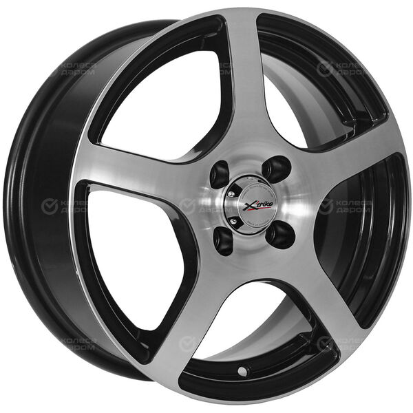 Колесный диск X-trike X118  6xR15 4x114.3 ET40 DIA66.1 черный глянцевый с полированной лицевой поверхностью в Казани