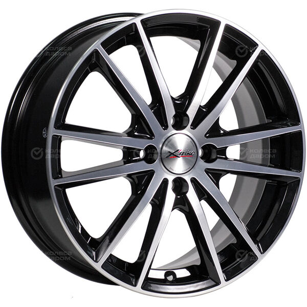 Колесный диск X-trike X129  6.5xR16 4x98 ET35 DIA58.5 глянцевый черный с полированной лицевой частью в Казани