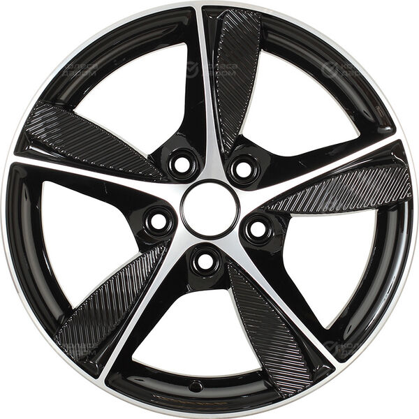 Колесный диск КиК Кинезис-оригинал (КС679)  6.5xR16 5x114.3 ET50 DIA67.1 черный глянцевый с полированными элементами лицевой поверхности в Казани