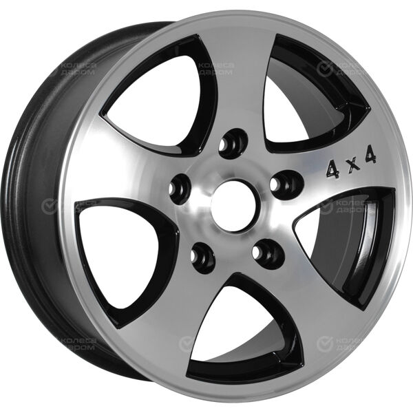 Колесный диск NEO 541  6.5xR15 5x139.7 ET40 DIA98 глянцевый черный с полированной лицевой частью в Казани
