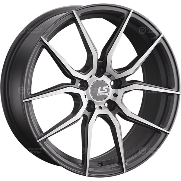 Колесный диск LS FlowForming LS RC36  8xR18 5x112 ET30 DIA66.6 темно-серый матовый ,частично полированный в Казани