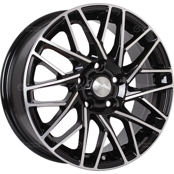 Колесный диск СКАД Сиена  6.5xR16 5x114.3 ET42.5 DIA67.1 черный глянцевый с полированной лицевой поверхностью в Казани