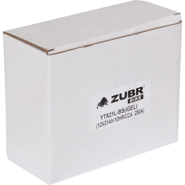 Мотоаккумулятор ZUBR МОТО IGEL YTX21L-BS 21Ач о/п в Казани - slider