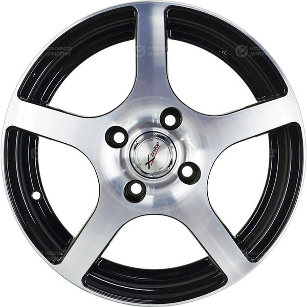 Колесный диск X-trike X118  6xR15 4x114.3 ET40 DIA66.1 черный глянцевый с полированной лицевой поверхностью в Казани