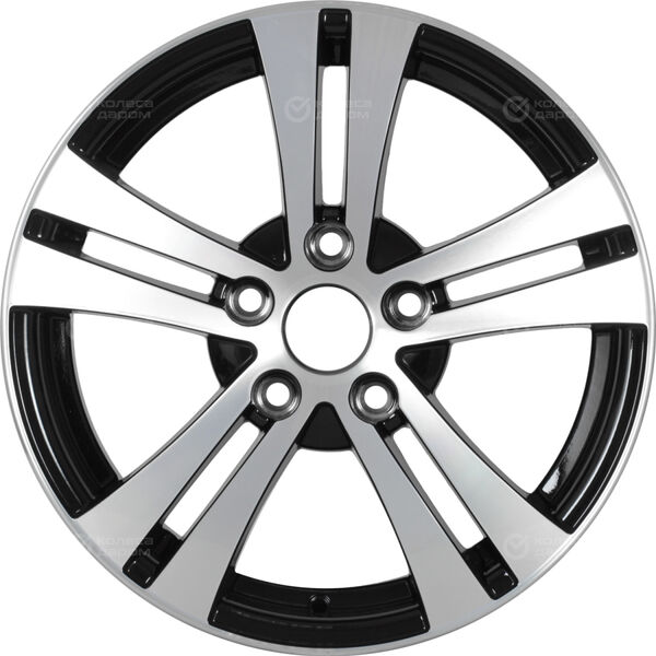 Колесный диск NEO 540  6xR15 5x100 ET40 DIA57.1 глянцевый черный с полированной лицевой частью в Казани - slider