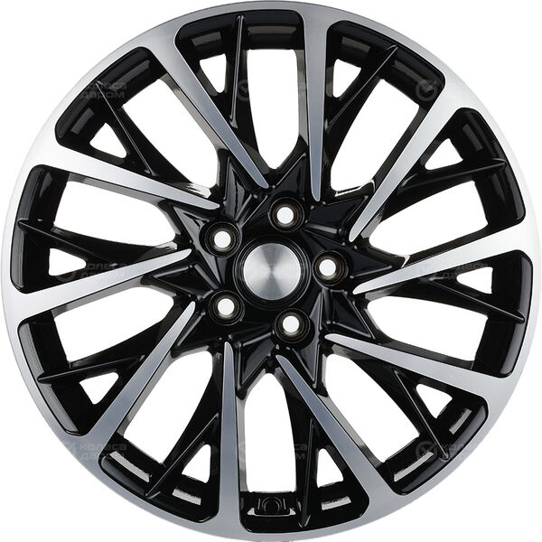 Колесный диск Carwel Оланга 1804  7.5xR18 5x114.3 ET50.5 DIA67.1 черный глянцевый с полированной лицевой частью в Казани