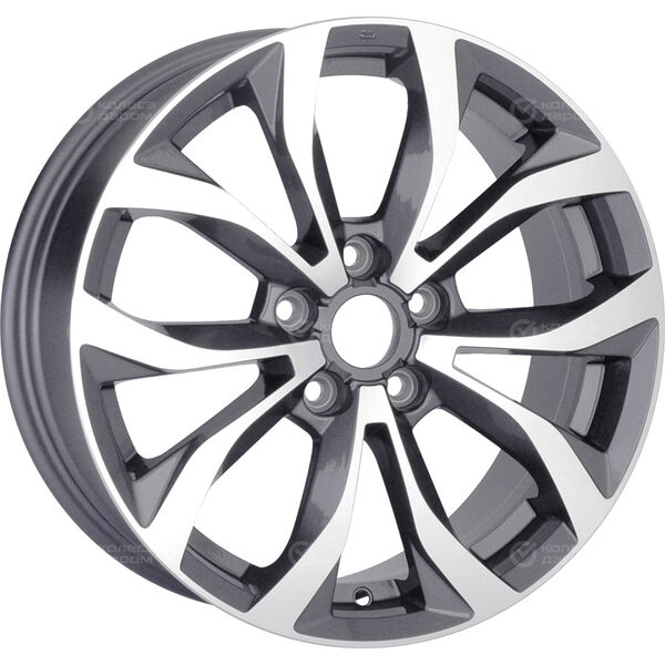Колесный диск Replay NS234  7xR18 5x114.3 ET40 DIA66.1 глянцевый темно-серый с полированной лицевой частью в Казани