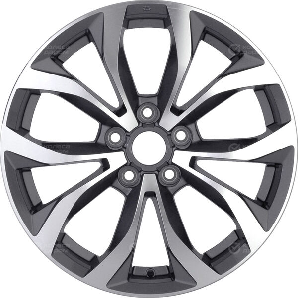 Колесный диск Replay NS234  7xR18 5x114.3 ET40 DIA66.1 глянцевый темно-серый с полированной лицевой частью в Казани