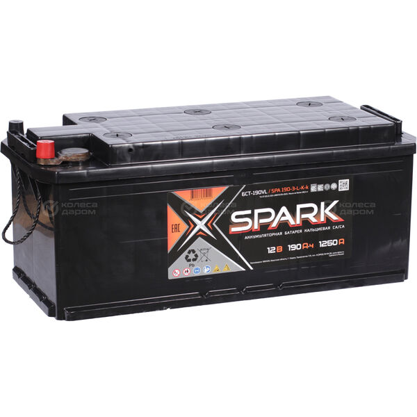Грузовой аккумулятор Spark 190Ач п/п конус в Казани