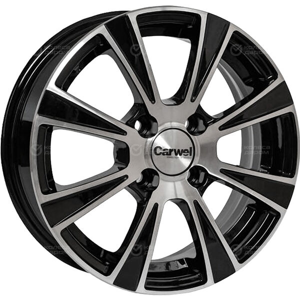 Колесный диск Carwel Йота 113  5.5xR14 4x100 ET43 DIA60.1 алмаз черный в Казани