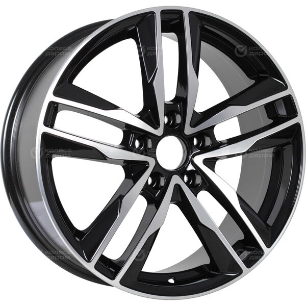 Колесный диск RST R128  7.5xR18 5x114.3 ET50 DIA67.1 глянцевый черный с полированной лицевой частью в Казани
