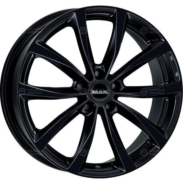 Колесный диск MAK WOLF  8xR18 5x114.3 ET47 DIA76 чёрный глянцевый в Казани