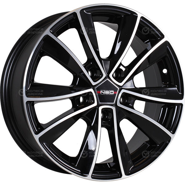 Колесный диск NEO 642  6.5xR16 5x114.3 ET38 DIA73.1 глянцевый черный с полированной лицевой частью в Казани