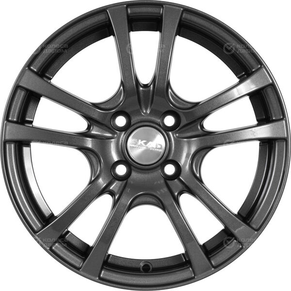 Колесный диск СКАД Дели  6xR15 4x100 ET45 DIA67.1 темно-серый цвет с перламутровыми оттенками в Казани