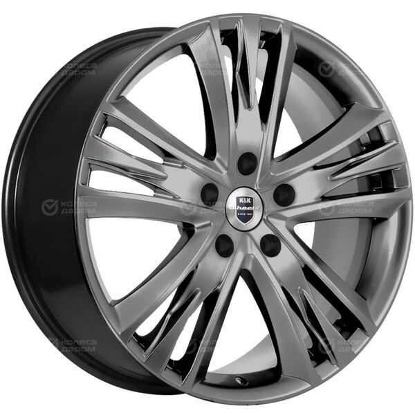 Колесный диск КиК Атлас  8.5xR20 5x114.3 ET38 DIA60.1 насыщенный темно-серый полностью полированный в Казани