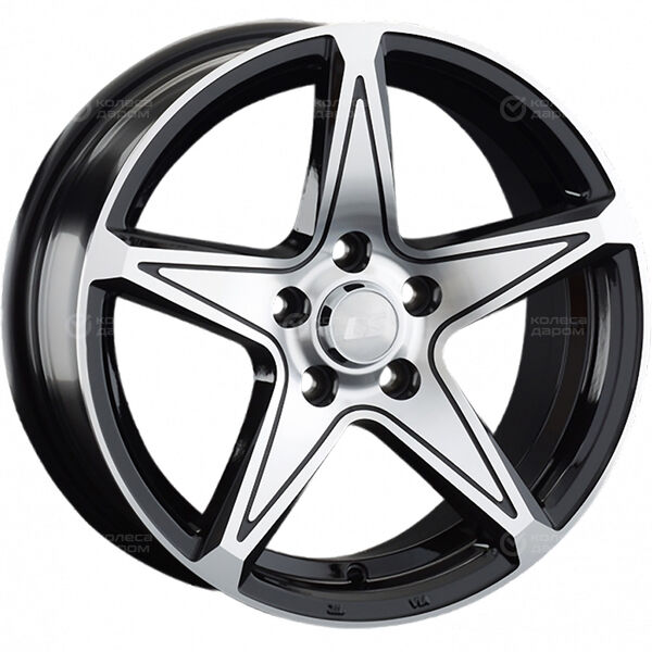Колесный диск LS LS 852  7.5xR17 5x114.3 ET38 DIA73.1 черный полностью полированный в Казани