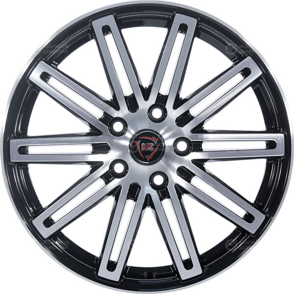 Колесный диск NZ R-01  7xR17 5x108 ET40 DIA54.1 черный полностью полированный в Казани - slider