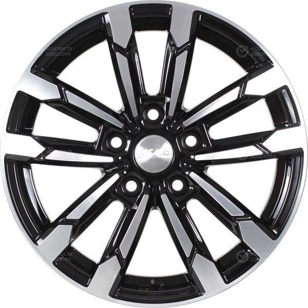 Колесный диск СКАД Кения  6.5xR16 5x100 ET38 DIA57.1 черный глянцевый с полированной лицевой поверхностью в Казани
