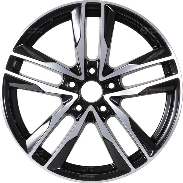 Колесный диск RST R128  7.5xR18 5x114.3 ET50 DIA67.1 глянцевый черный с полированной лицевой частью в Казани