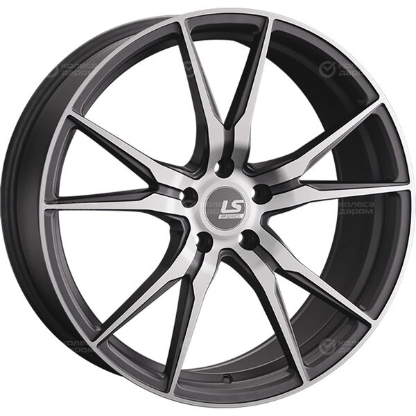 Колесный диск LS FlowForming LS RC04  8xR18 5x112 ET30 DIA66.6 темно-серый матовый ,частично полированный в Казани