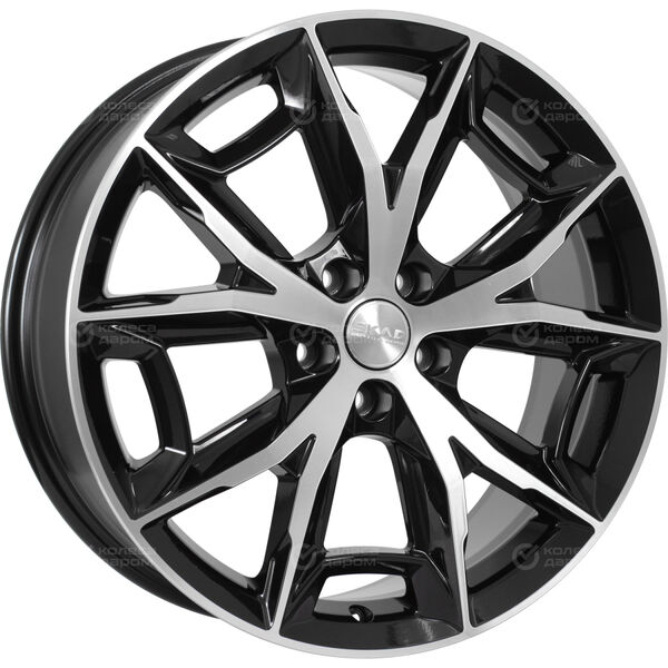 Колесный диск СКАД ПАРКЕР  7.5xR19 5x114.3 ET35 DIA60.1 черный глянцевый с полированной лицевой поверхностью в Казани