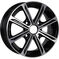 Колесный диск КиК Флэш  5xR14 4x98 ET35 DIA58.5 черный глянцевый с полированными элементами лицевой поверхности в Казани - slider