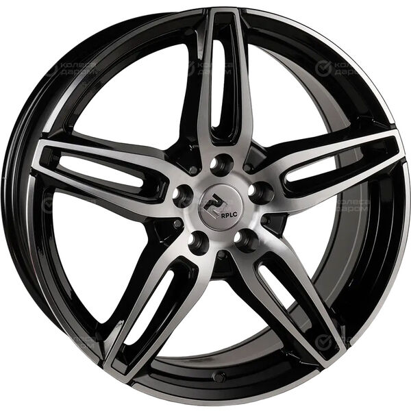 Колесный диск RPLC ME82  8xR19 5x112 ET43 DIA66.6 черный, с полированной лицевой поверхностью в Казани
