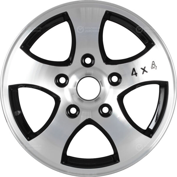 Колесный диск NEO 541  6.5xR15 5x139.7 ET40 DIA98 глянцевый черный с полированной лицевой частью в Казани