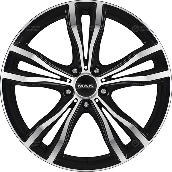 Колесный диск MAK X-Mode  9.5xR21 5x112 ET37 DIA66.6 черный глянцевый с полированной лицевой частью в Казани