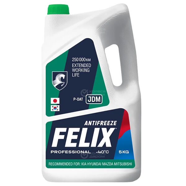 Антифриз Готовый Felix G12+ Зелёный 5 л. в Казани