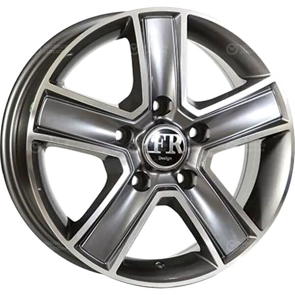 Колесный диск Replica FR FT473  6.5xR16 5x118 ET60 DIA71.1 насыщенный темно-серый полностью полированный в Казани