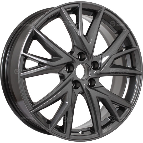 Колесный диск КиК Кайлас  6.5xR18 5x114.3 ET35 DIA67.1 насыщенный темно-серый полностью полированный в Казани