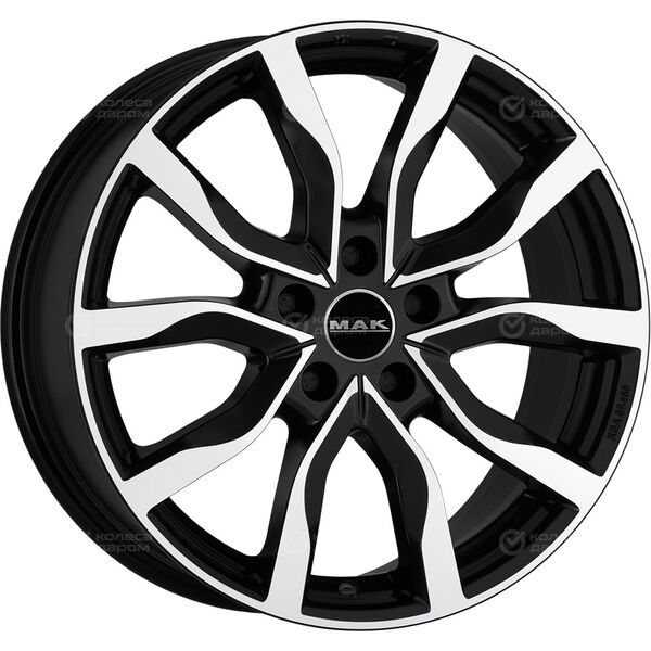 Колесный диск MAK HIGHLANDS  8.0xR19 5x108 ET45 DIA63.4 черный глянцевый с полированной лицевой частью в Казани