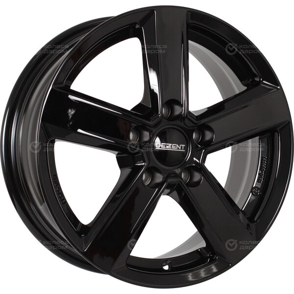 Колесный диск Dezent TU  6xR15 5x112 ET43 DIA57.1 черный глянцевый в Казани