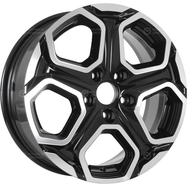 Колесный диск Carwel Бала 241  6.5xR16 5x114.3 ET42.5 DIA67.1 чёрный глянцевый с полированной лицевой частью в Казани