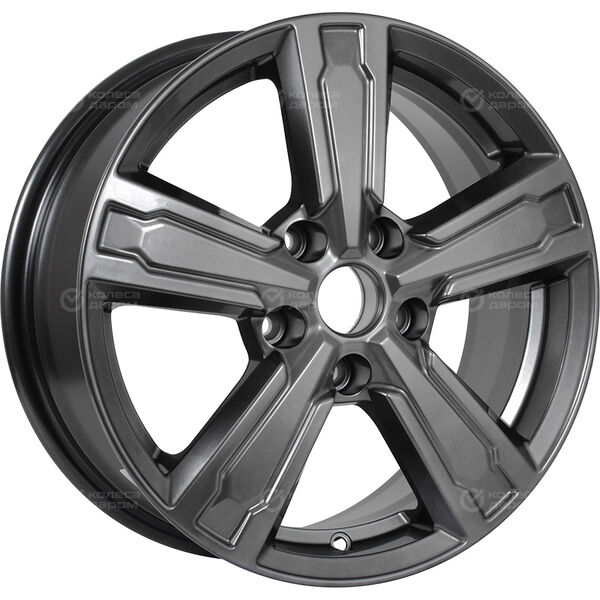 Колесный диск КиК Оклахома  6.5xR16 5x105 ET38 DIA56.6 насыщенный темно-серый полностью полированный в Казани
